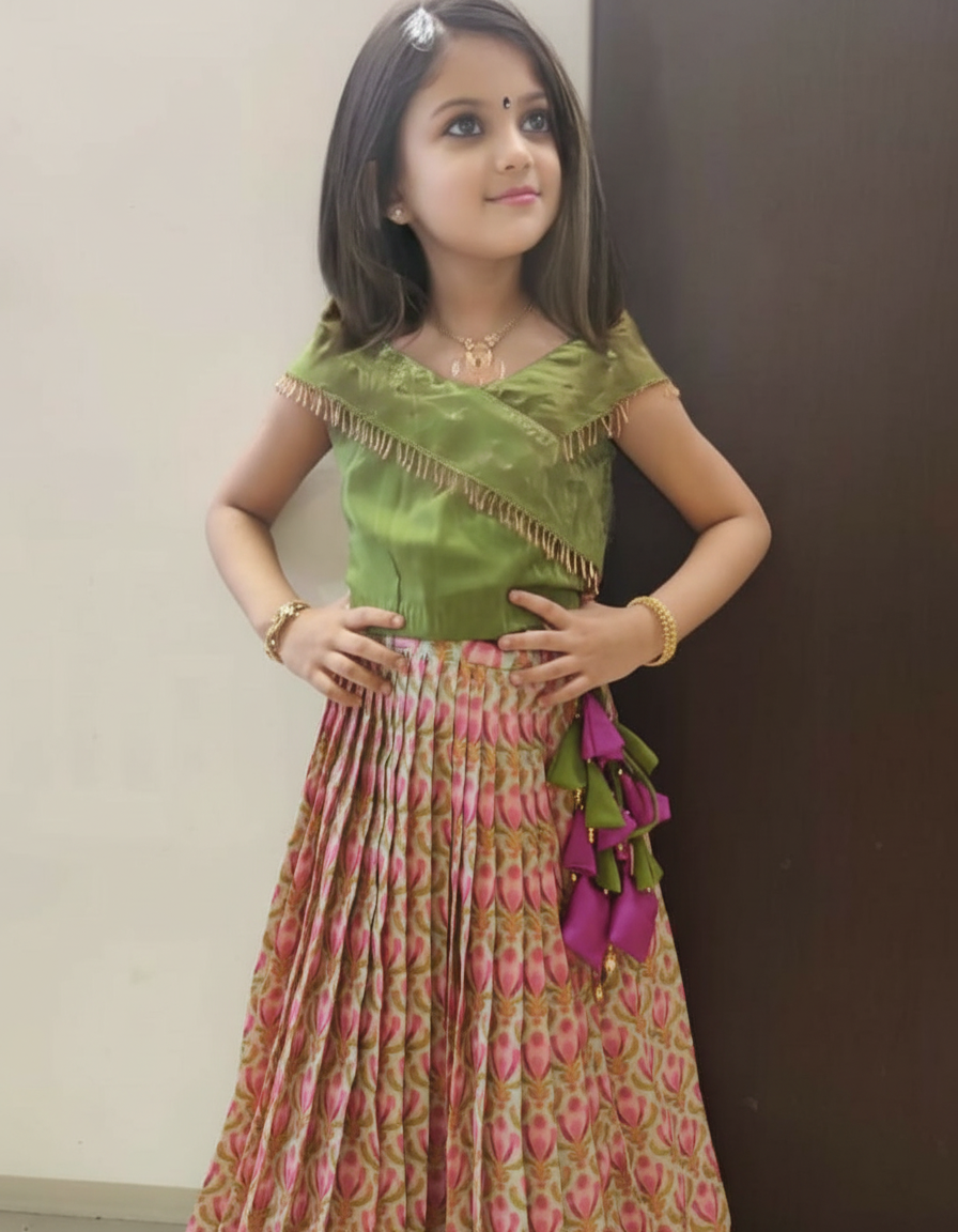 Mehndi Petal Festive Ensemble